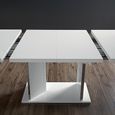 Lisa Extending Pedestal Dining Table - 6-10 Seater - 180cm-270cm - White
