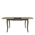 Loire Dining Table - 6-8 Seater - 200cm - Oval Extending - Dark Grey