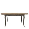 Loire Dining Table - 6-8 Seater - 200cm - Oval Extending - Dark Grey