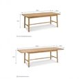Longworth Extension Dining Table Natural Oak