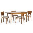 Lowry Extending Dining Table - 4-6 Seater - 140cm-180cm - Cherry Wood - Retro Style