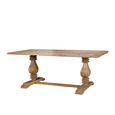 Lucca Dining Table - Mango Wood - 8 Seater - 200cm - Double Pedestal
