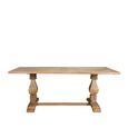 Lucca Dining Table - Mango Wood - 8 Seater - 200cm - Double Pedestal