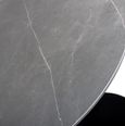 Lunar Dining Table - Grey Ceramic - 2 Seater - 90cm - Round