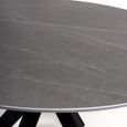 Lunar Dining Table - Grey Ceramic - 4 Seater - 120cm - Round
