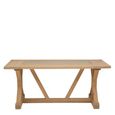 Lyon Dining Table - 6 Seater - 180cm - Glass and Oak