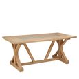 Lyon Dining Table - 6 Seater - 180cm - Glass and Oak