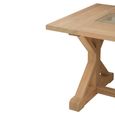 Lyon Dining Table - 6 Seater - 180cm - Glass and Oak
