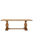 Lyon Dining Table - 8 Seater - 200cm - Oak - Double Pedestal