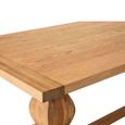 Lyon Dining Table - 8 Seater - 200cm - Oak - Double Pedestal