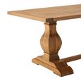 Lyon Dining Table - 8 Seater - 200cm - Oak - Double Pedestal