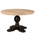 Lyon Dining Table - 6 Seater - 130cm - Round Pedestal - White Washed Oak