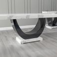 Madrid 6 Seater White Marble Dining Table - Sizes Available