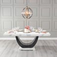 Madrid 6 Seater White Marble Dining Table - Sizes Available