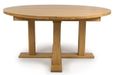 Madrid Dining Table - Oak - 6 Seater - 160cm - Round
