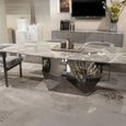 Maestro Dining Table - Marble with Metal Pedestal Base - Variation Available