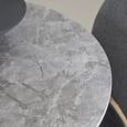 Malta Round Dining Table - 2 Seater - 90cm - Grey Ceramic