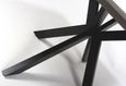 Manhattan Dining Table - Grey - 6 Seater - 180cm - Black Spider Legs Base