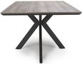 Manhattan Dining Table - Grey - 6 Seater - 180cm - Black Spider Legs Base