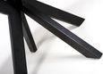 Manhattan Dining Table - Oak - 4 Seater - 120cm - Round - Black Spider Legs Base