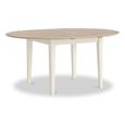 Marlow Round Extending Dining Table - 120cm-155cm - 4-6 Seater - White