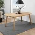 Marte Extending Dining Table - 6-10 Seater - 180cm-270cm - Oak