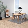 Marte Extending Dining Table - 6-10 Seater - 180cm-270cm - Oak