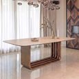 Maxfield Dining Table - 200cm - 8 Seater - Beige - Ceramic
