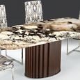Mayfair Dining Table - Pedestal - Marble - Variation Available