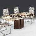 Mayfair Dining Table - Pedestal - Marble - Variation Available