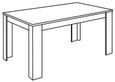 Messina White and Grey 6 Seater Dining Table