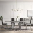 Mia Extending Dining Table - 6-10 Seater - 180cm-270cm - Grey