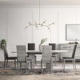 Mia Extending Dining Table - 6-8 Seater - 180cm-225cm - Grey