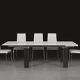 Milano Dining Table - Marble and Wood with Extending Pedestal Base - Variation Available