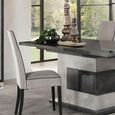 Milo Grey 6-8 Seater Extending Pedestal Dining Table