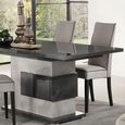 Milo Grey 6-8 Seater Extending Pedestal Dining Table
