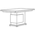 Milo Grey 6-8 Seater Extending Pedestal Dining Table