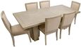 Tambour Dining Table - Beige - 8 Seater - 210cm