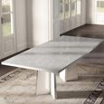 Modern Mara Extending Dining Table - 6-10 Seater - 180cm-270cm - White