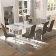 Modern Mara Extending Dining Table - 6-10 Seater - 180cm-270cm - White