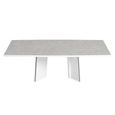 Modern Mara Extending Dining Table - 6-8 Seater - 180cm-255cm - White