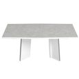 Modern Mara Dining Table - 6 Seater - 180cm - White