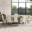 Modern Medea Pedestal Dining Table - 8 Seater - 200cm - Vintage Oak