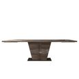 Modern Medea Pedestal Dining Table - 8 Seater - 200cm - Vintage Oak