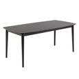 Montreux Extending Dining Table - 6-8 Seater - 180cm-219cm - Black