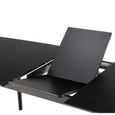 Montreux Extending Dining Table - 6-8 Seater - 180cm-219cm - Black
