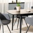 Montreux Extending Dining Table - 6-8 Seater - 180cm-219cm - Black