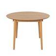Montreux Round Extending Dining Table - 4-6 Seater - 115cm-154cm - Oak