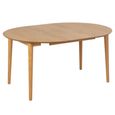 Montreux Round Extending Dining Table - 4-6 Seater - 115cm-154cm - Oak