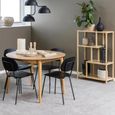 Montreux Round Extending Dining Table - 4-6 Seater - 115cm-154cm - Oak